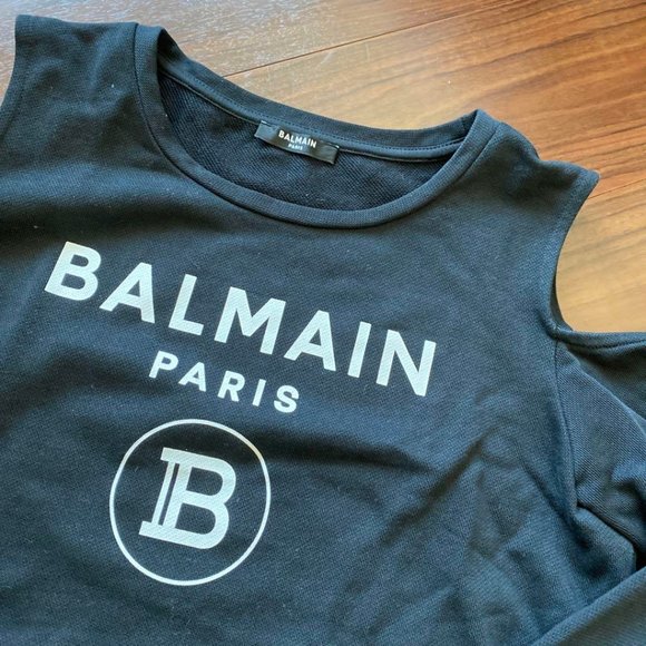 Balmain Black Cold-shoulder Top - Picture 2 of 8